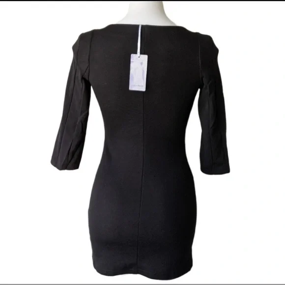 NWT LUCY PARIS ART DECO EMBROIDERED & RIVET DETAIL MINI DRESS L - Picture 3 of 10